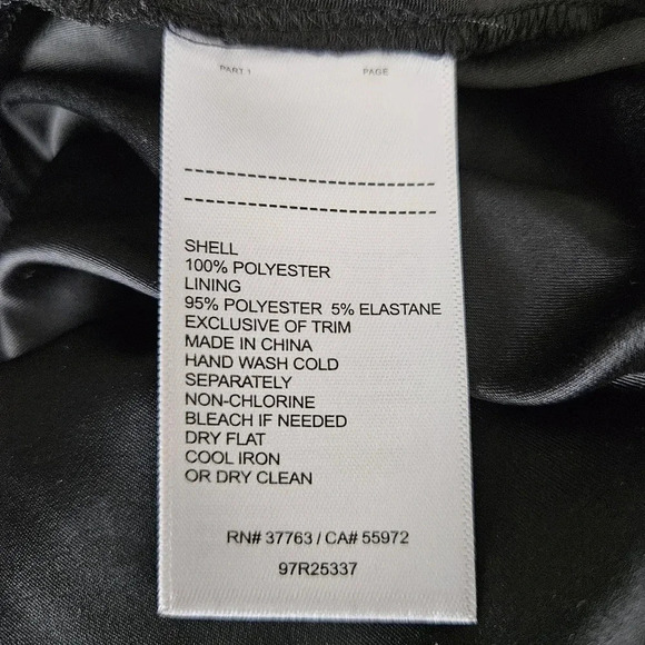 Laundry Shelli Segal Fit Flare Dress Black Floral Rosette Sleeveless Zip Back - Picture 8 of 8